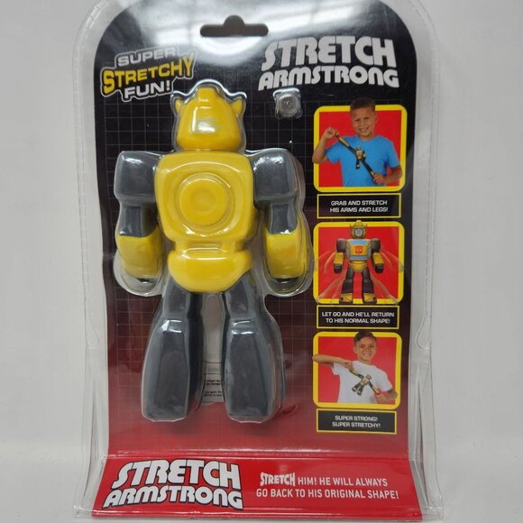 Transformers Stretch Armstrong Bumblebee Stretchable Figurine Ages 5+ - Picture 5 of 8